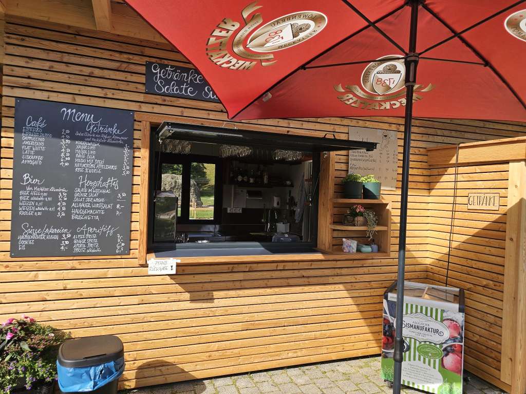 Kiosk am Alpsee: Original Allgäuer Kässpatzen mit Seeblick Kiosk am Alpsee: Original Allgäuer Kässpatzen mit Seeblick