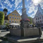 Brunnen am Marienplatz in Immenstadt im Allgäu