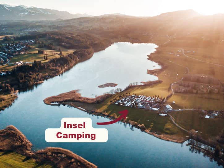 Insel Camping am Niedersonthofener See